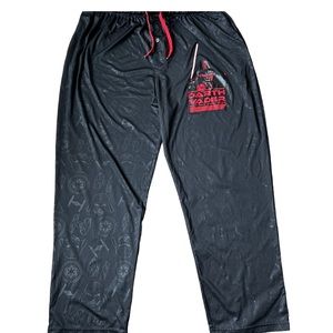 Star Wars Lounge Pants Size XXL Darth Vader Black Satiny